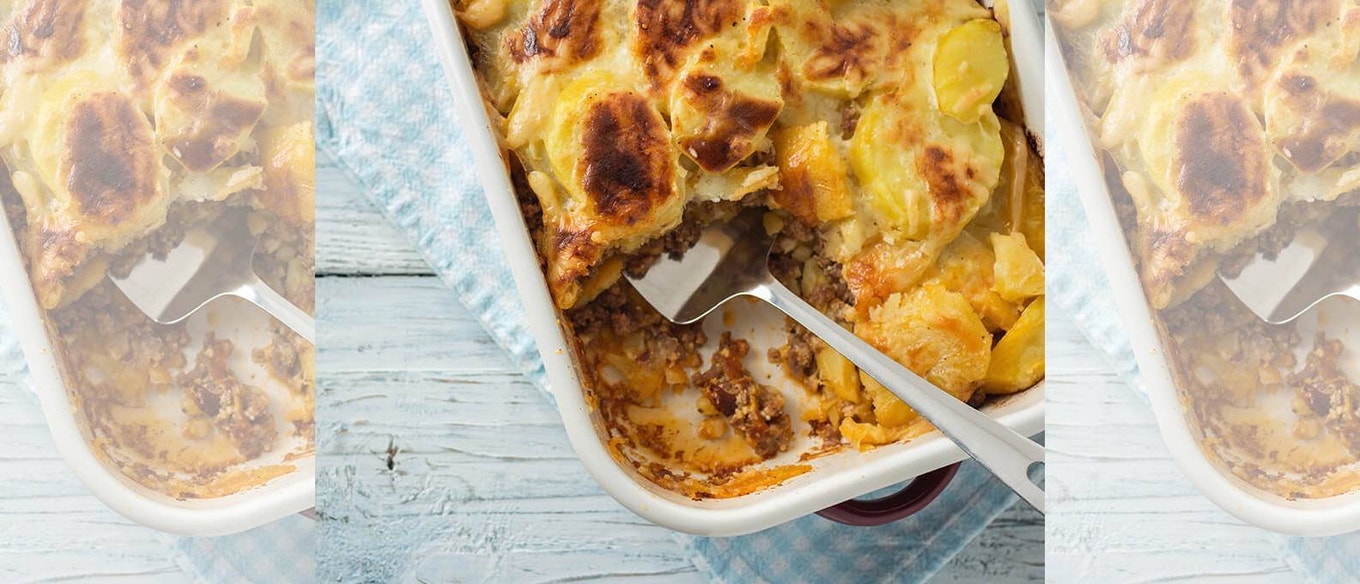 Nötkötts- och potatismoussaka Dolmio